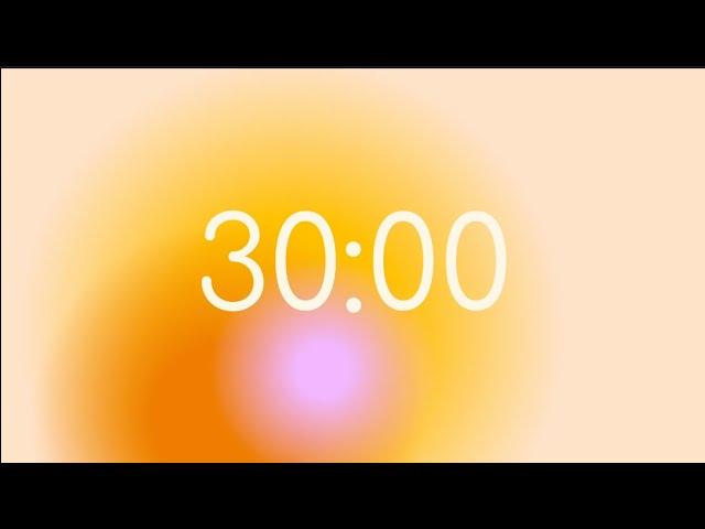 Orange Aura Pomodoro Technique 30 Minute Timer with 10 Minute Breaks | Study and Focus timer