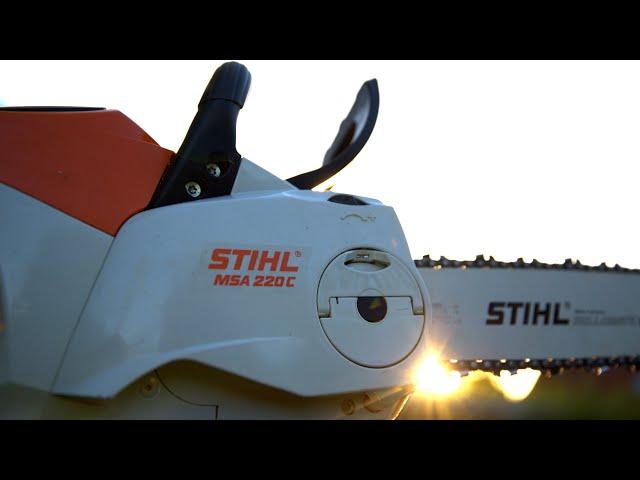 STIHL MSA220C chainsaw review