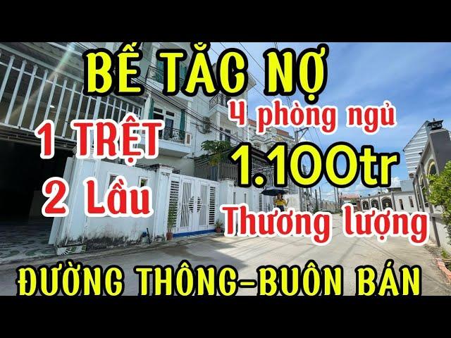 Bế tắc nợbán nhà 1 trệt 2 lầu 4 phòng ngủ đúng 1 tỷ 1.sát chợ bình Chánh, mặt tiền buôn bán