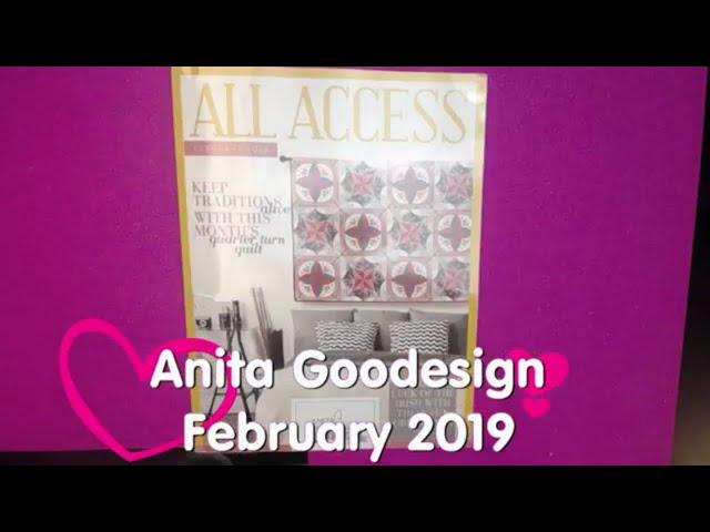 Anita Goodesign:February 2019 All Access!amazing embroidery designs!!!