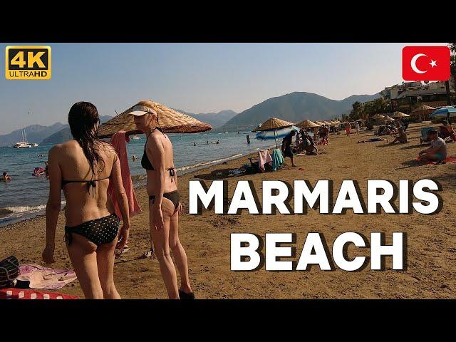 2022 MARMARIS BEACH  WALKING TOUR | TURKEY 4K UHD