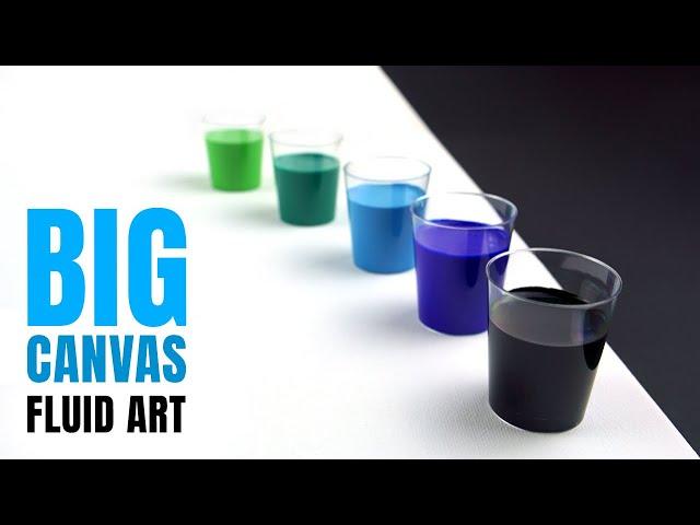 BIG Canvas Dutch Pour technique | Acrylic Pouring | Satisfying ASMR | 4K