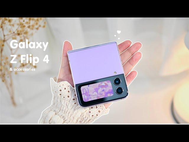 Samsung Galaxy Z Flip 4   aesthetic unboxing | Samsung Case | Razer Kishi V2 | Genshin Impact