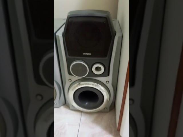 Mini System AIWA, mais raro do Brasil. Com gravador de CD/RW, 2 bandejas de CDs.