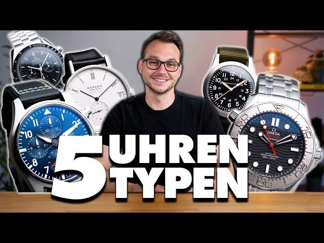 5 UHREN TYPEN die du kennen musst!