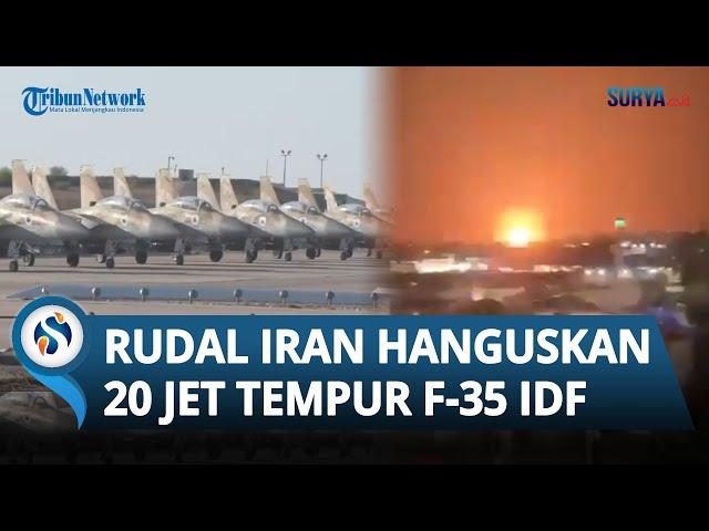 Seluruh Jet Tempur F-35 Hangus! Pangkalan Militer Nevatim Israel Hancur Dihantam 180 Rudal Balistik