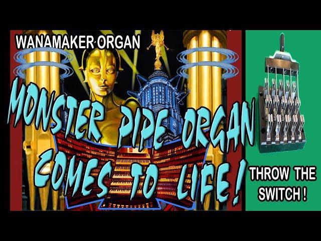 Monster Wanamaker Organ Comes to Life! Creepy Halloween Spooktacular!