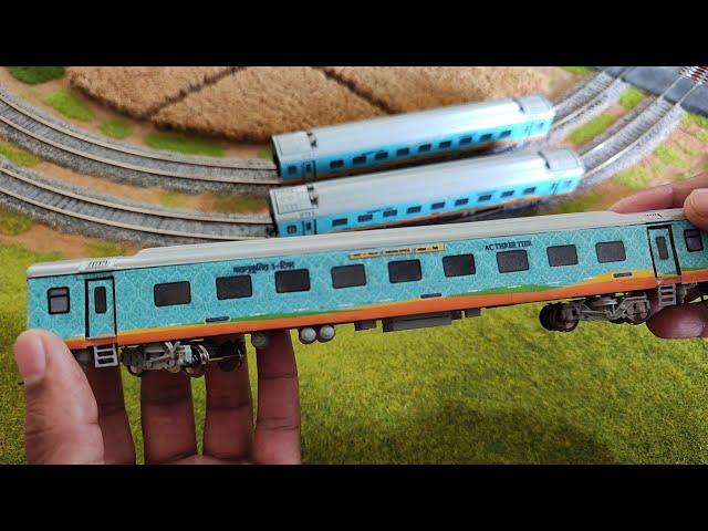 HO Scale Humsafar LHB Coaches | Unboxing, Set up and Short Run