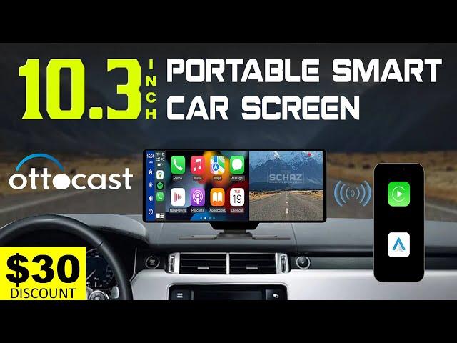 10.3'' Portable 2K Cam Smart Car Screen - OTTOCAST    UNBOXING REVIEW