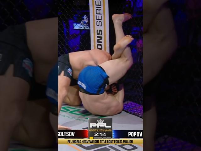 A $1 million submission!  Denis Goltsov snaps Oleg Popov's 17-fight win-streak! 