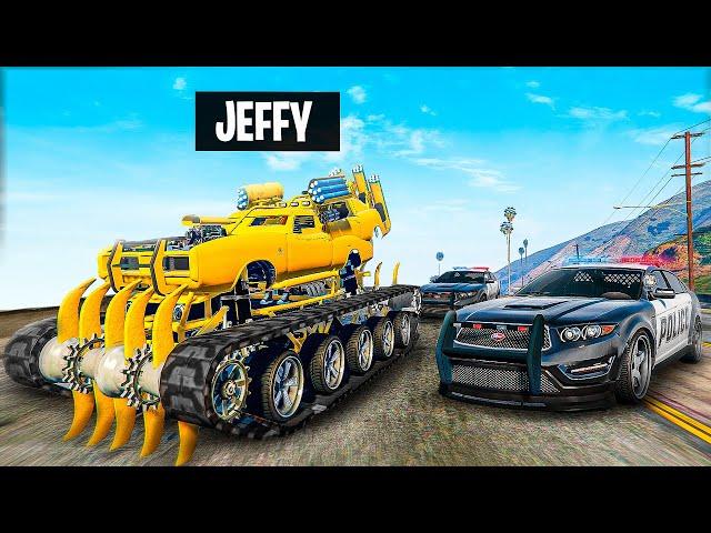Running From COPS With CURSED CARS In GTA 5