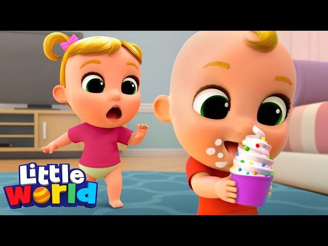 Johnny Johnny Yes Papa | Nina And Nico | Kids Songs & Nursery Rhymes by Little World