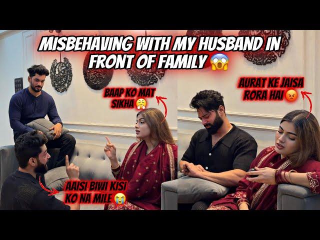 Misbehaving With My Husband  Biwi Rude behaviour  se Abresh Rone Laga | Fokats | Abresh & Zeeshan