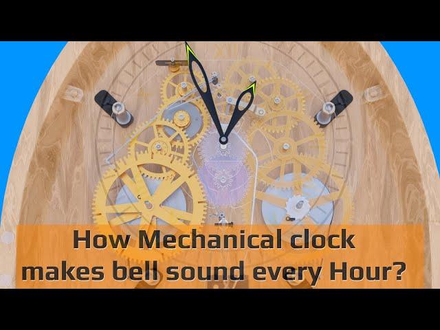 How Mechanical Wall Clock Bell Works: Explained with Animation.