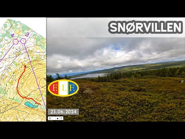 Headcam Orienteering: Snørvillen, Innlandet. Norway. O-Festival.