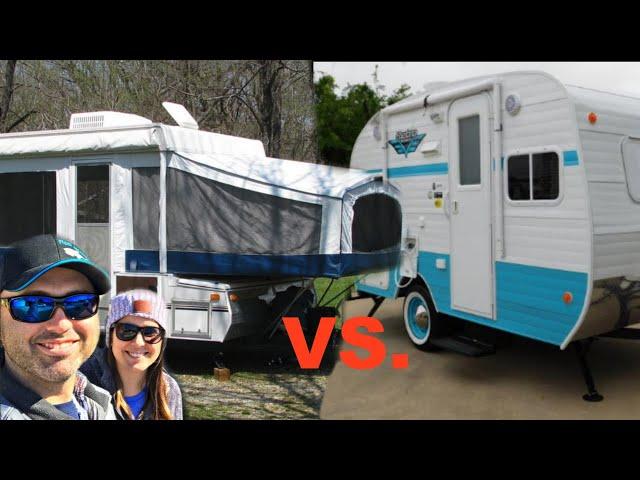 POP UP CAMPER VS TRAVEL TRAILER! (PROs and CONs)