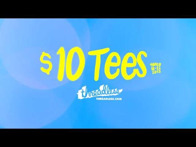 $10 Tees at Threadless.com - March 18-22