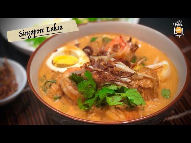 Singapore Laksa Recipe (Super Simple)