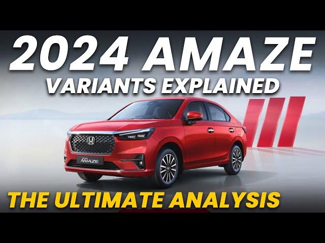 New Honda Amaze Petrol Variants Explained | V, VX, ZX | The Ultimate Analysis