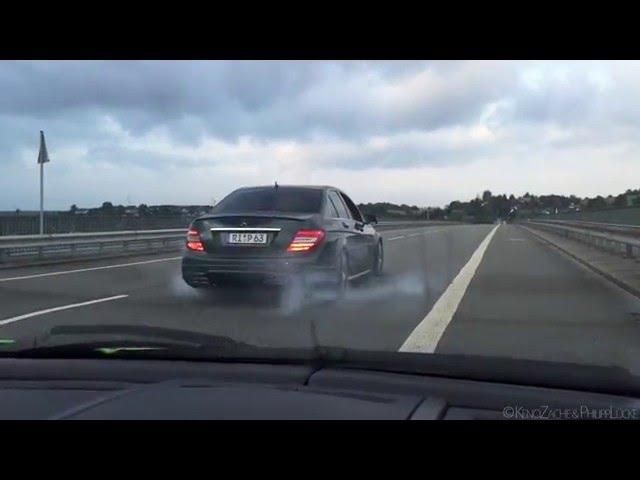 RIP Mercedes C63 AMG - Burnout