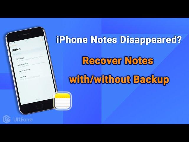 iPhone Notes Disappeared? Here's How to Recover Notes on iPhone 2022