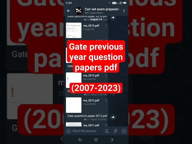 gate previous year question papers PDF (2007-2023)