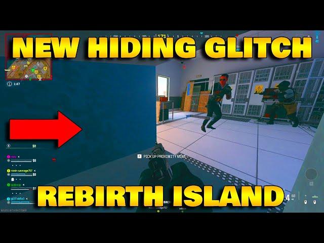 *NEW* HIDING GLITCH SPOT ON REBIRTH ISLAND SEASON 4  AFTER PATCH MW3/WARZONE3/GLITCHES