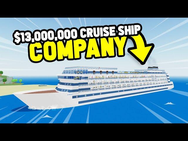 THE $13,000,000 CRUISE SHIP in Roblox Cruise Ship Tycoon