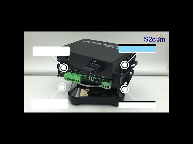 SC Singlemode to RS485/422/232 Fiber Media Converter (SC-RS485/422/232)