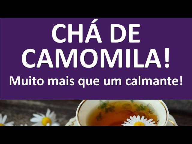 chá de camomila, muito mais do que um calmante! | Dr. Marco Menelau