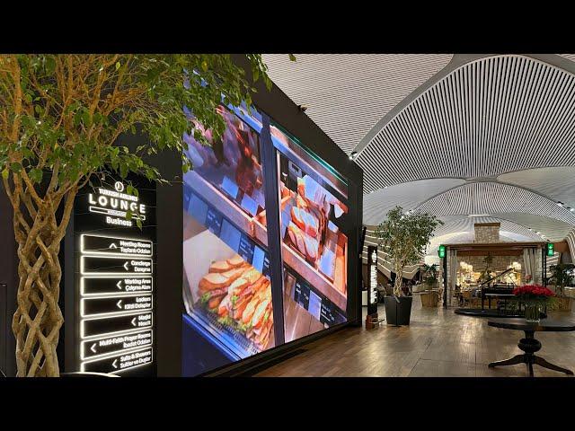 Inside the Incredible Turkish Airlines Business Class Lounge | Istanbul Airport Tour (Fall 2024)