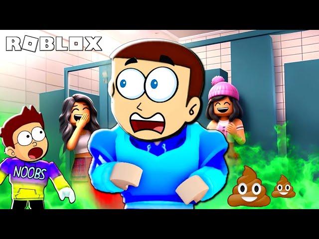 Roblox Don't Poop Yourself at School Obby | Shiva and Kanzo Gameplay