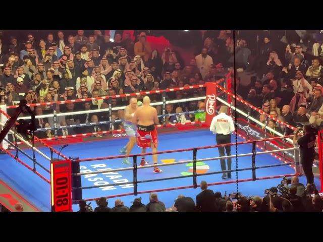 Usyk vs Fury Round 12 crowd reaction #boxing #usykfury2