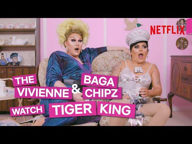 Drag Queens Baga Chipz and The Vivienne React To Tiger King | I Like To Watch UK Ep3