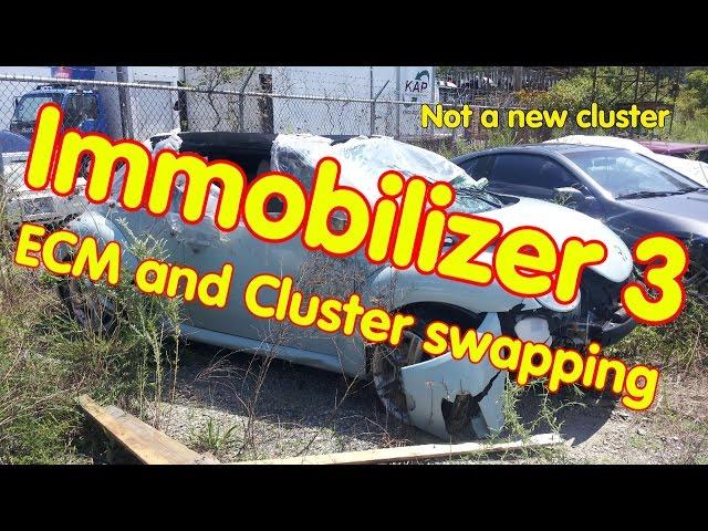 ECM and cluster swapping for Immobilizer 3