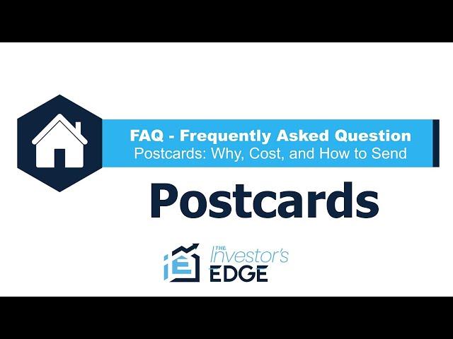 How to Use Postcards with The Investor's Edge software (FAQ)