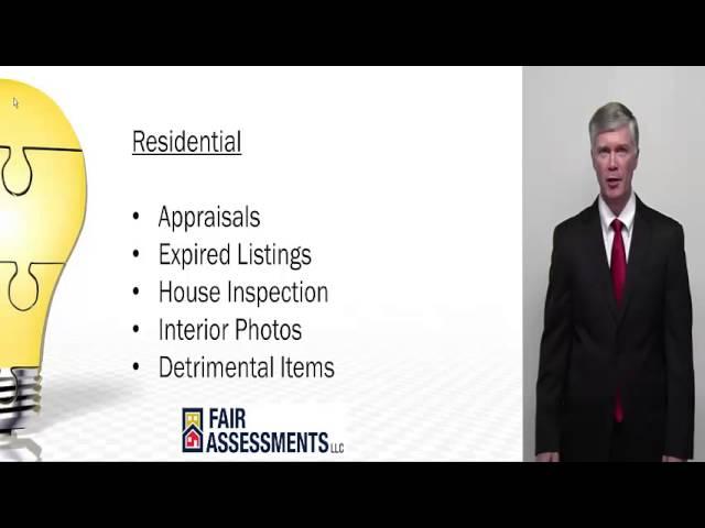 Providing information to a real estate tax service