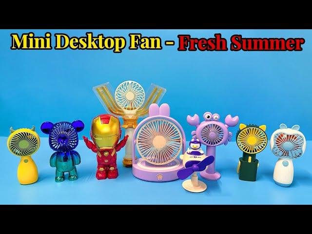 Mini Toy Fan-With lights Cartoon Fashion USB Fan Portable| Unboxing And Review