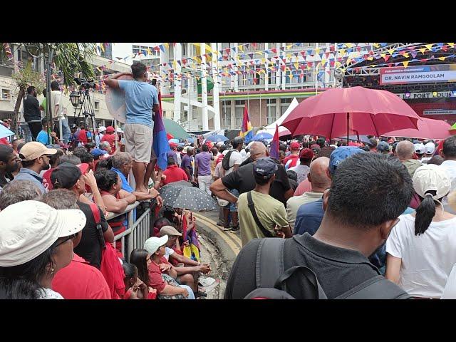 Political Sunday | Meeting the Alliance of Change in Port Louis Ambiance | big Crowd