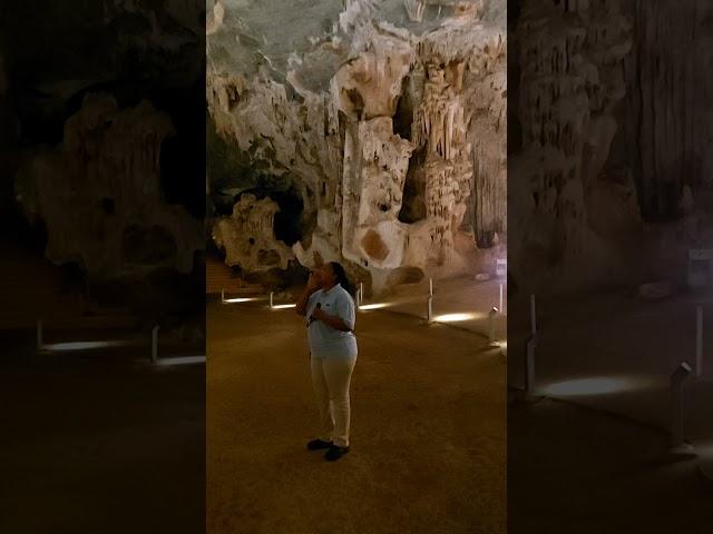 CANGO CAVES tour guide, Lee-Ann wows the group SINGING Ave Maria!!!