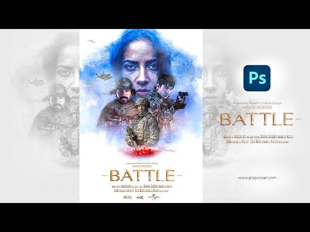 Professional Movie poster design Tutorial | Adobe Photoshop