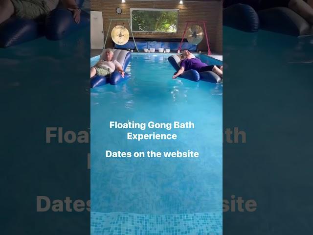 Floating Gong Bath in Norfolk. Such a unique experience. #gongbath #floating #pool #solstice