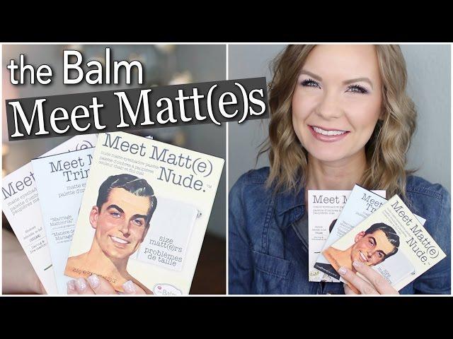 The Balm Meet Matte Palettes! Swatches & Review! | LipglossLeslie