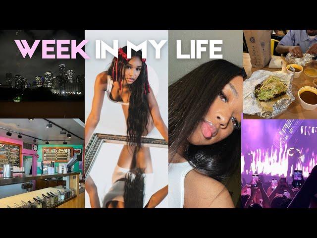 WEEK IN MY LIFE || Houston vlog, Bryson Tiller concert, Photoshoot, Food spots, Date night