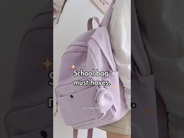 Must-Have Items for Your School Bag: Stay Prepared and Stylish! #subscribe #shorts #school