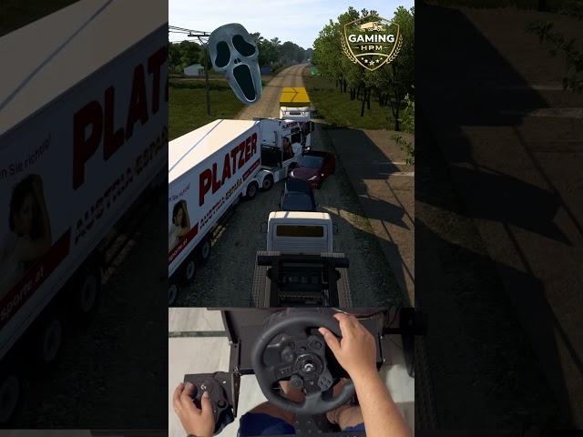 Terrible Gameplay With Logitech G923 in ETS2 #shorts #gamingshorts #trending