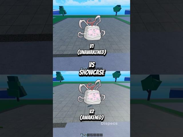 Spider v1 vs Spider v2 Showcase #roblox #bloxfruit #bloxfruits #dispecs