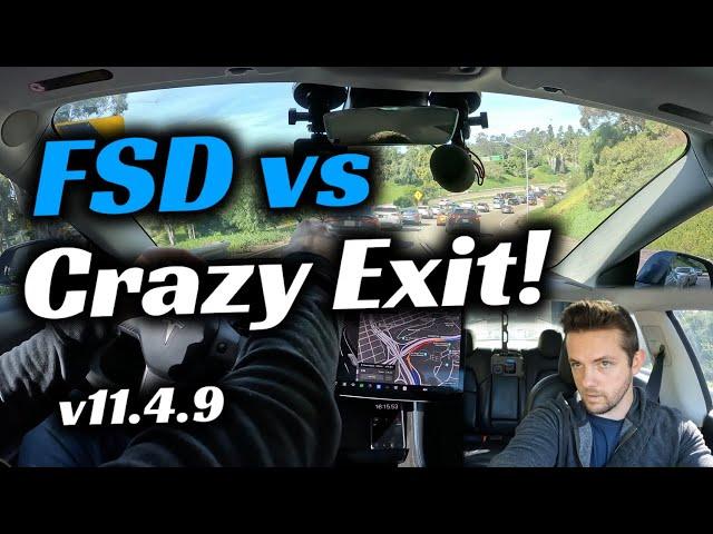 I Threw Tesla's FSD into a Crazy Exit! | v11.4.9