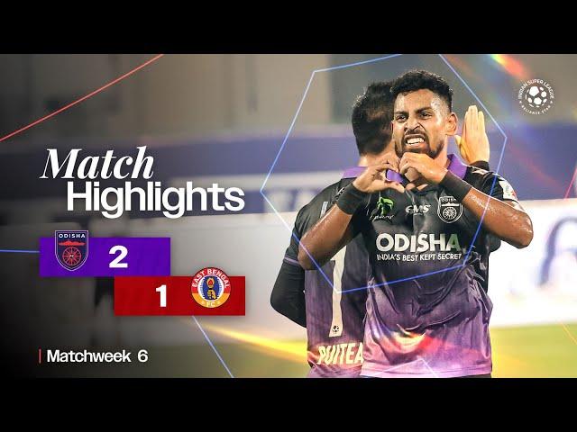 Match Highlights | Odisha FC 2-1 East Bengal FC | MW 6 | ISL 2024-25