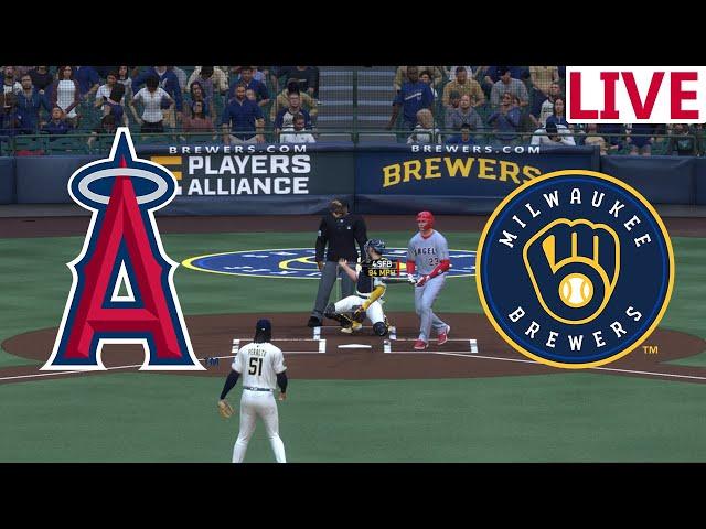 LIVELos Angeles Angels vs Milwaukee Brewers/ Baseball Spring Training/ /MLB THE SHOW 2024